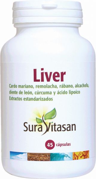 FÍGADO 725mg 45 Cápsulas - SURA VITASAN