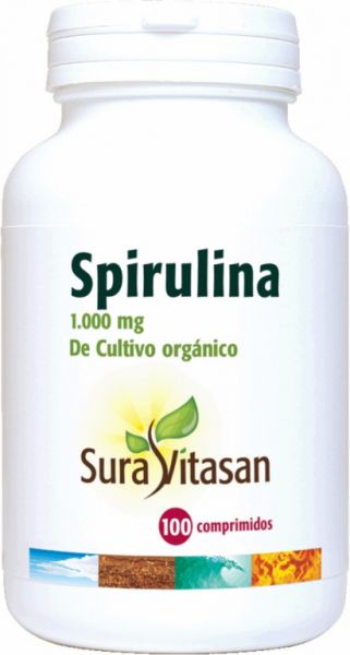 ESPIRULINA 1000 mg 100 Comp - SURA VITASAN