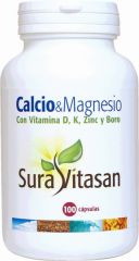 Comprar SURA VITASAN CÁLCIO/MAGNÉSIO/ZINCO E BORO 100 Cápsulas Por 21,20€