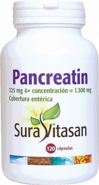 PANCRÉATIN 1300 mg 120 Vcaps - SURA VITASAN