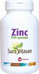 Buy SURA VITASAN CHELATED ZINC HPV 25 mg 100 Caps By 17,90€