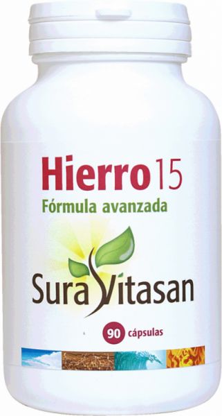 HIERRO 15 90 Caps - SURA VITASAN