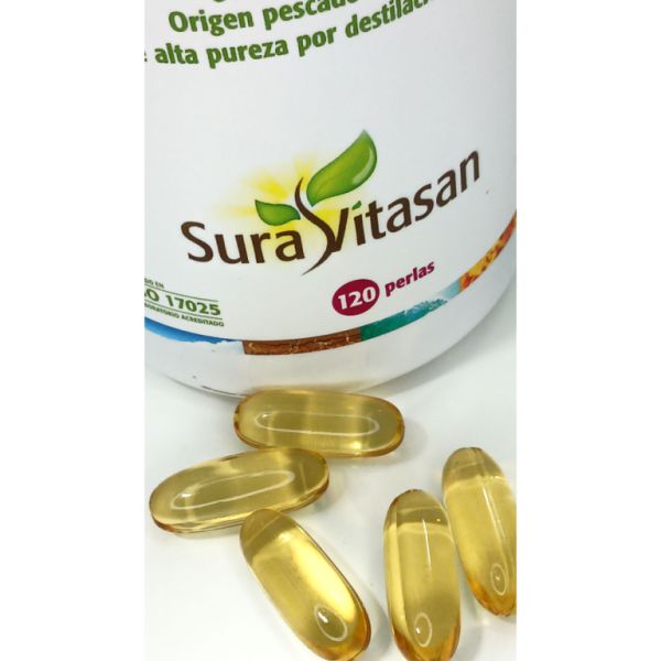 OMEGA 3 1200 mg 120 Parels - SURA VITASAN Img 2