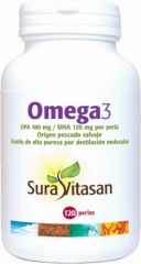 Kopen SURA VITASAN OMEGA 3 1200 mg 120 Parels Door 23,50€