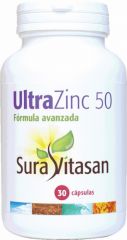 Comprar SURA VITASAN ULTRA ZINC 50 mg 30 Caps Por 16,20€