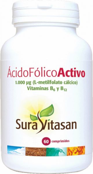 ÀCID FÒLIC ACTIU 1000 micrograms 60 Comp