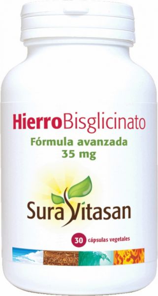 BISGLICINATO DE FERRO 30 Cápsulas - SURA VITASAN