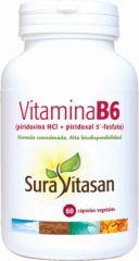 Comprar SURA VITASAN VITAMINA B6 60 CAPSULAS Por 8,25€