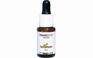 Comprar SURA VITASAN VITAMINA K2+D3 15 ml Por 26,80€