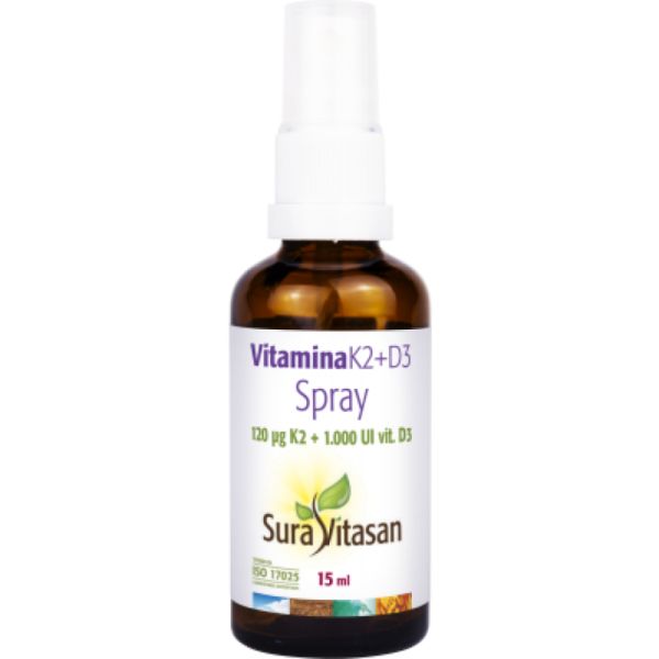 VITAMIN K2 + D3 SPRAY 15 ml - SURA VITASAN