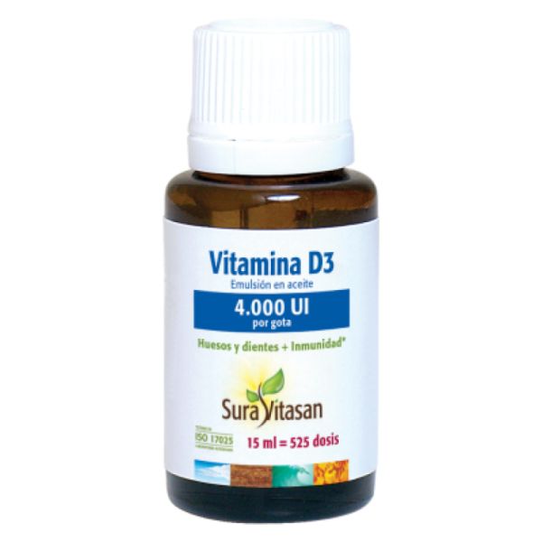 VITAMIN D3 4000 IE 15 ml - SURA VITASAN