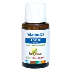 Buy SURA VITASAN VITAMIN D3 4000 IU 15 ml By 25,95€