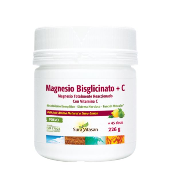 Bisglycinate de Magnésium et Vitamine C 226 g