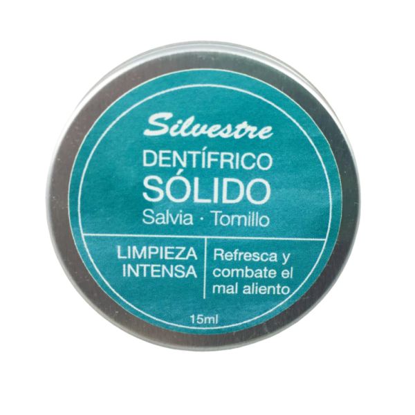 Dentifrice solide Sauge et Thym 15 ml - SILVESTRE