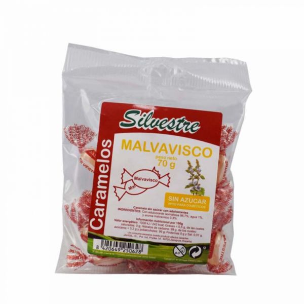 Caramelos malvavisco sin azúcar 70 g - SILVESTRE