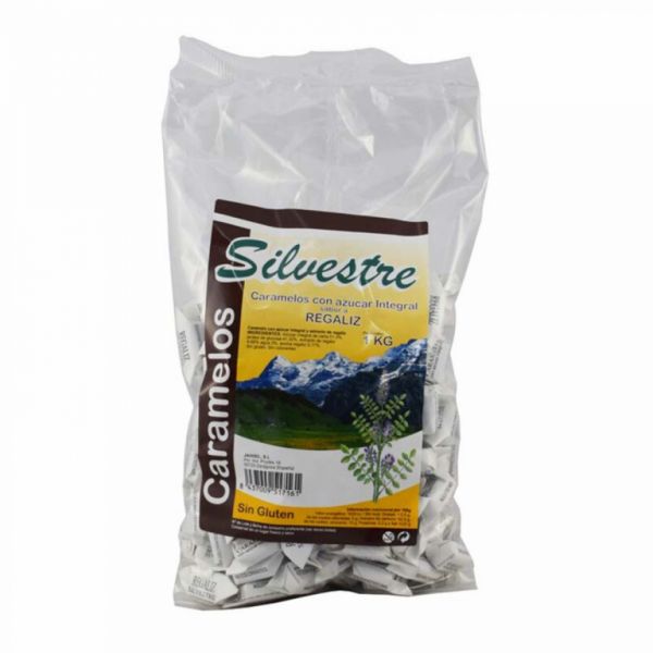 Licorice candies with whole sugar 1 Kg - SILVESTRE