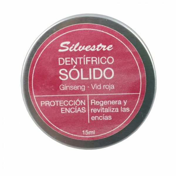 Dentifrice solide Ginseng et gomme de vigne rouge 15 ml