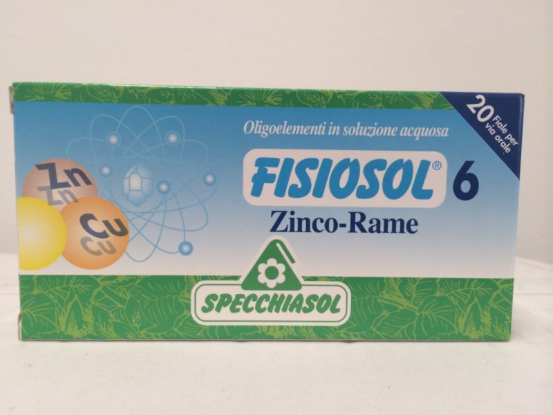 FISIOSOL 6 ZN CU 20 Fiale - SPECCHIASOL