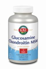 Buy KAL Glucosamine Chondroitin MSM 90 Capsules By 57,94€