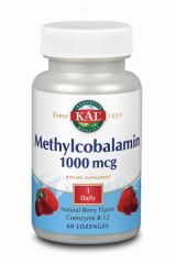 Buy KAL Methycobalamin 1000 mcg 60 Sublingual Tablets Strawberry By 20,63€