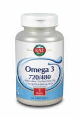 Kopen KAL Omega 3 720/480 60 parels Door 28,57€