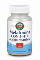 Buy KAL Melatonin Retard 1.9 mg 5HTP 60 Tablets By 31,75€