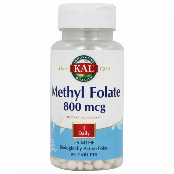 Methyl Folate 800 Mcg 90 Comprimidos - KAL