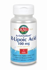 Buy KAL R-Lipoic Acid 100 mg 60 Vegetable Capsules By 39,70€