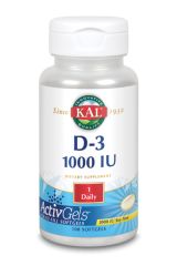 Comprar KAL Vitamina D3 1000 UI 100 Perlas Por 15,08€