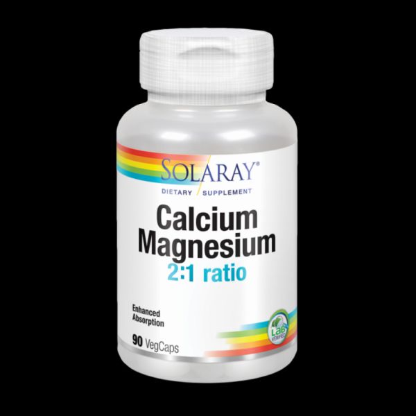 CALCIUM AND MAGNESIUM 90 Vcaps - SOLARAY