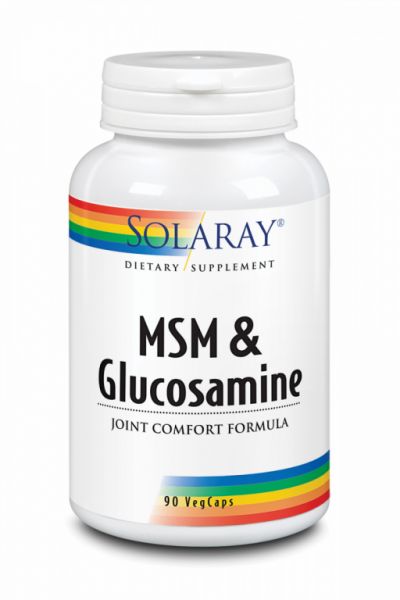 MSM AND GLUCOSAMINE 90 Caps - SOLARAY