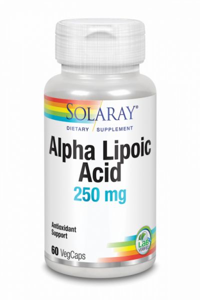 ACIDE ALPHA LIPOIQUE 250 mg 60 Gél. - SOLARAY