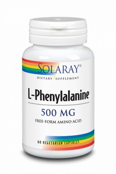 L-FENILALANINA 500mg 60 Cápsulas - SOLARAY