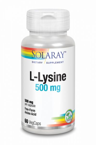 L-LISINA 500mg 60 Cápsulas - SOLARAY