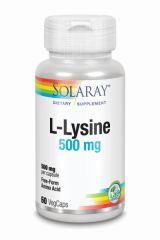 Comprare SOLARAY L-LISINA 500mg 60 Caps Di 16,67€