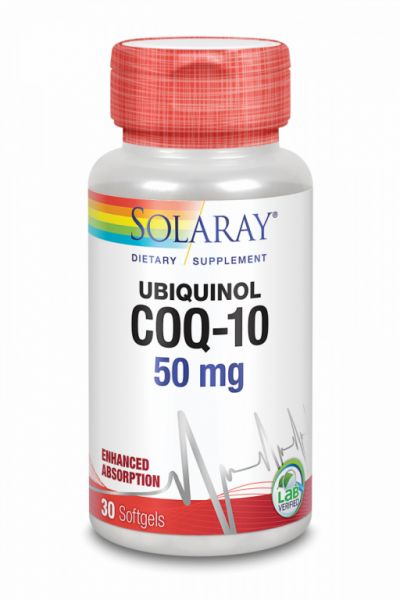 UBIQUINOL CO-Q10 50 mg 30 Caps - SOLARAY