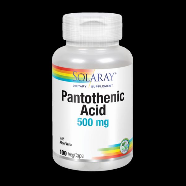 ACIDE PANTOTÉNIQUE 500 mg 100 Gél. - SOLARAY