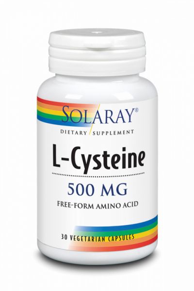 L-CISTEÍNA 500mg 30 Cápsulas - SOLARAY