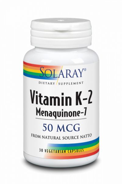 K2 (MENAQUINONE7) - 30 Vcaps - SOLARAY