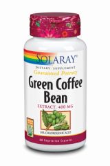 Comprar SOLARAY EXTRATO DE CAFÉ VERDE 400 mg - 60 Caps. Vegetais Por 30,95€