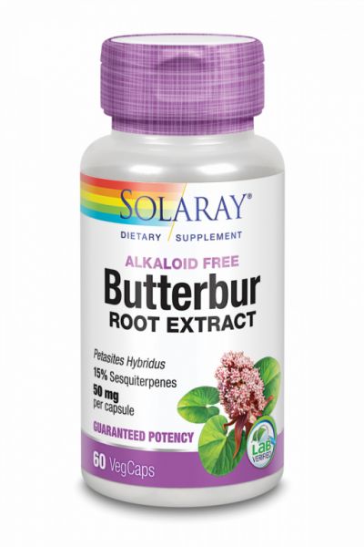 BUTTERBUR (PETASITA) 50 mg 60 Vcaps - SOLARAY