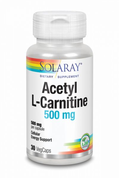 ACETIL L-CARNITINA 500 mg 30 Vcaps - SOLARAY