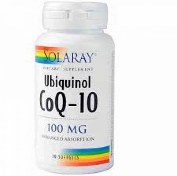 UBIQUINOL CO-Q10 100 mg 30 parels - SOLARAY