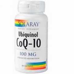 Acheter SOLARAY UBIQUINOL CO-Q10 100 mg 30 Perles Par 52,00€