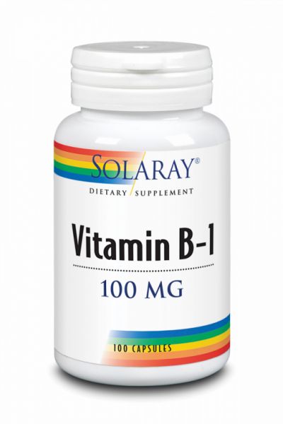 VIT B1 100 mg 100 Caps - SOLARAY