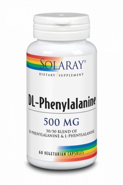 DL-FENILALANINA 500mg 60 Vcaps - SOLARAY