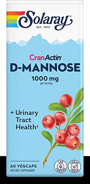 D-mannose with cranberry extract and cranactin 60 Vegetable Capsules Img 2