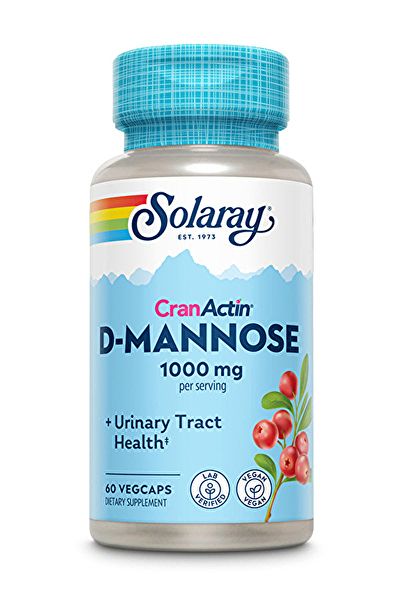 D-mannose with cranberry extract and cranactin 60 Vegetable Capsules