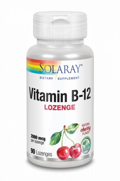 VITAMIN B12 2000 mcg 90 Comp - SOLARAY