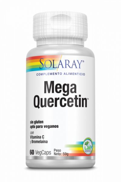 MÉGA QUERCETIN 600 mg 60 Vcaps - SOLARAY